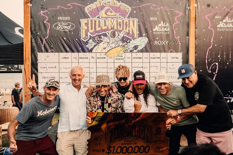 Quiksilver Full Moon Sessions 2025: Fiesta del surf argentino con todas las generaciones reunidas bajo la luna llena