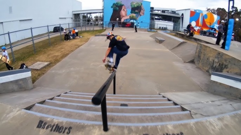 Skate session del team Cristobal Colón en Tecnópolis