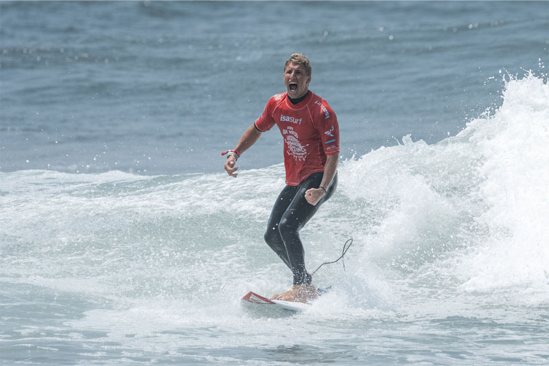 Thiago Passeri subcampeón en el 2025 ISA World Junior Surfing Championship
