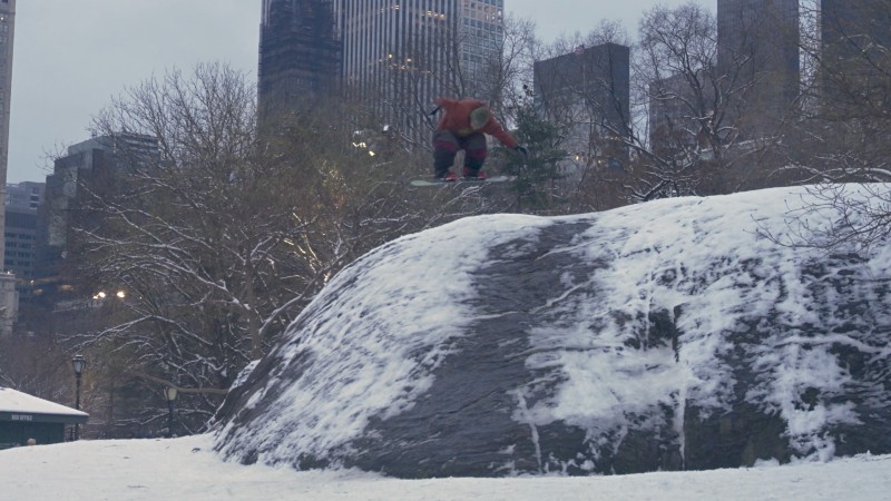 Snowboarding session en el Central Park con el team Signal