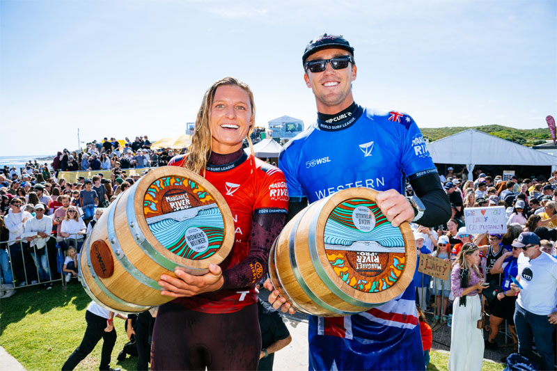 George Pittar y Lakey Peterson ganaron el Margaret River Pro 2026